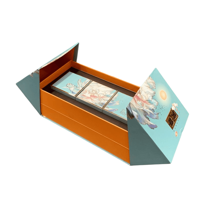 Tilpasset papp stearinlys Emballasje Bokser Mooncake Pastry Box Parfyme Gavesett Box
